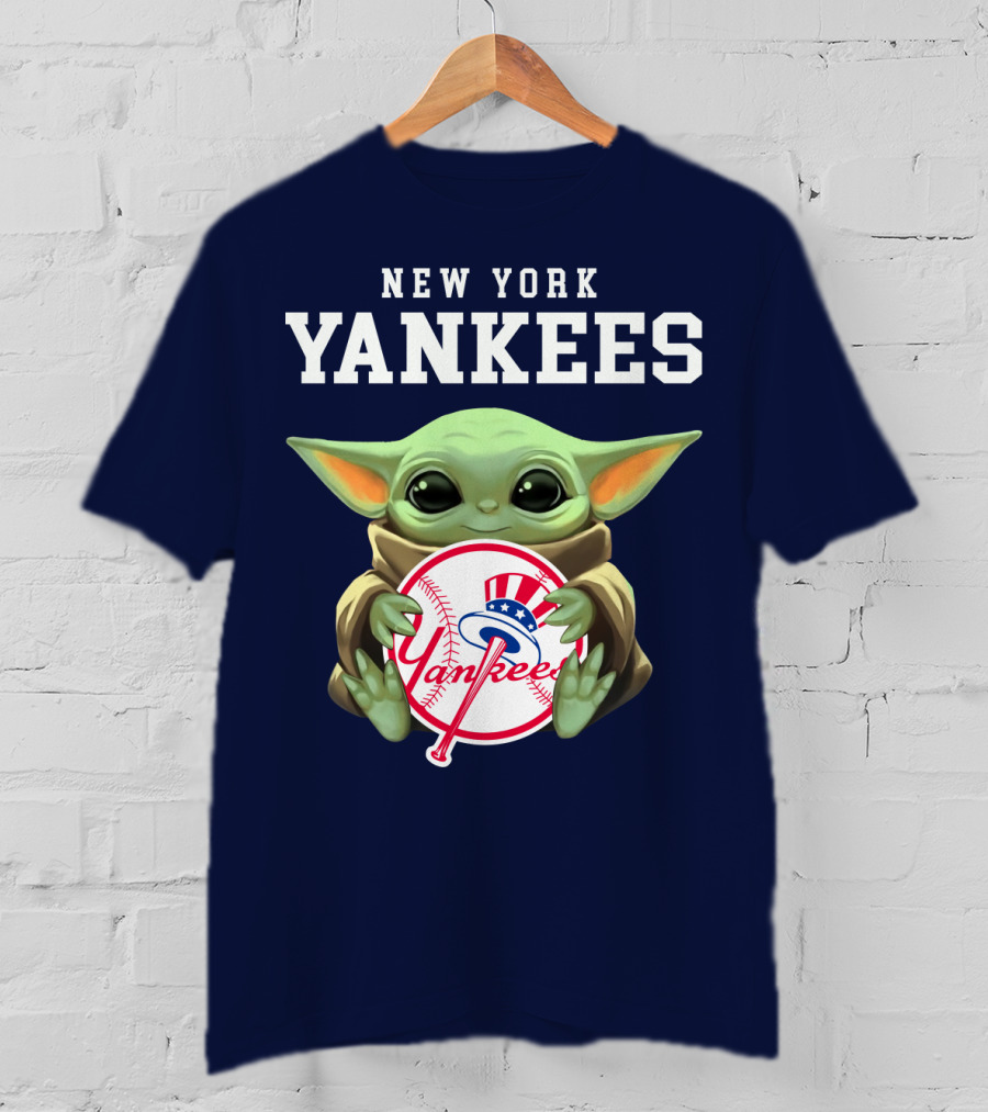New York Yankees Baby Yoda Yankees T-Shirt