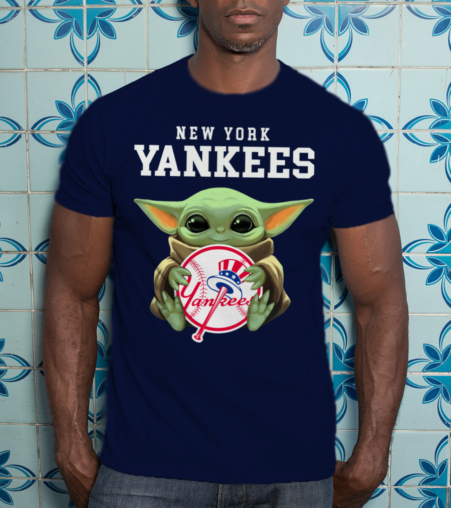 New York Yankees Baby Yoda Yankees T-Shirt