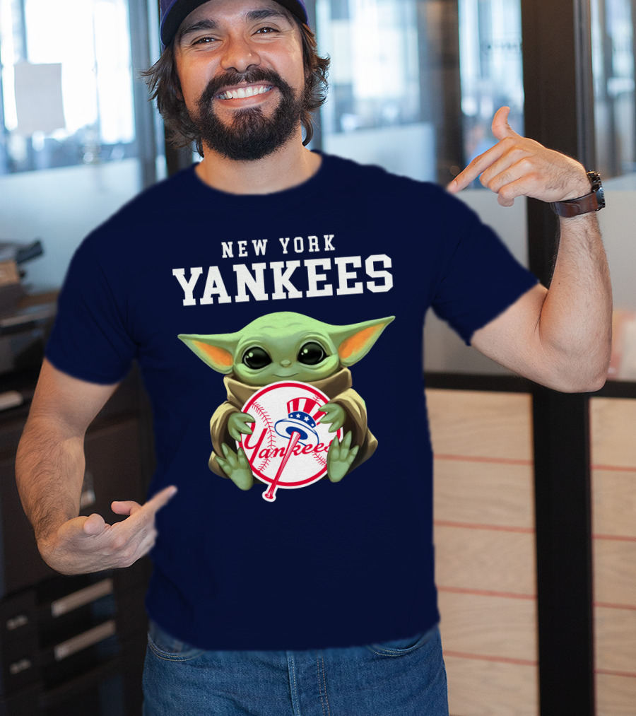 New York Yankees Baby Yoda Yankees T-Shirt