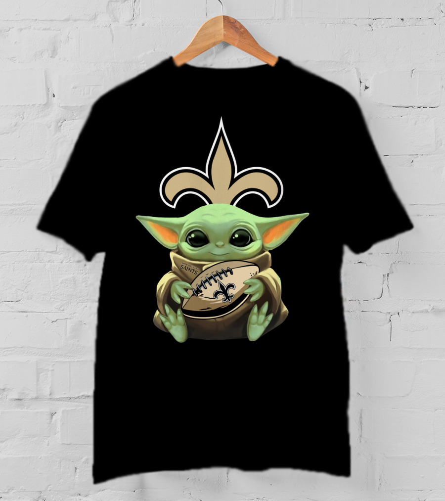 Babyyoda New Orleans Saints Football T-Shirt