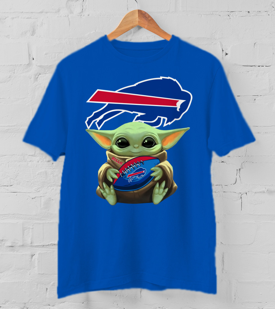 Baby Yoda Bills Buffalo Football Fan T-Shirt