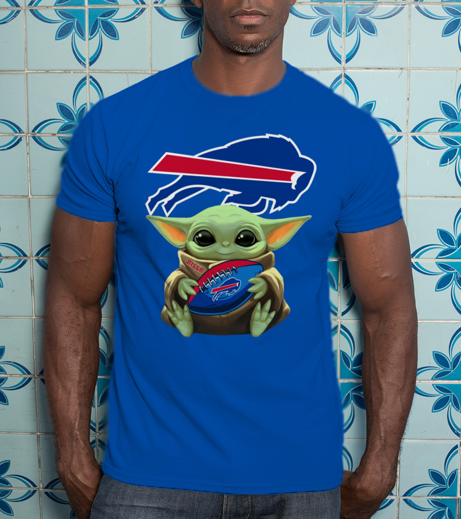 Baby Yoda Bills Buffalo Football Fan T-Shirt