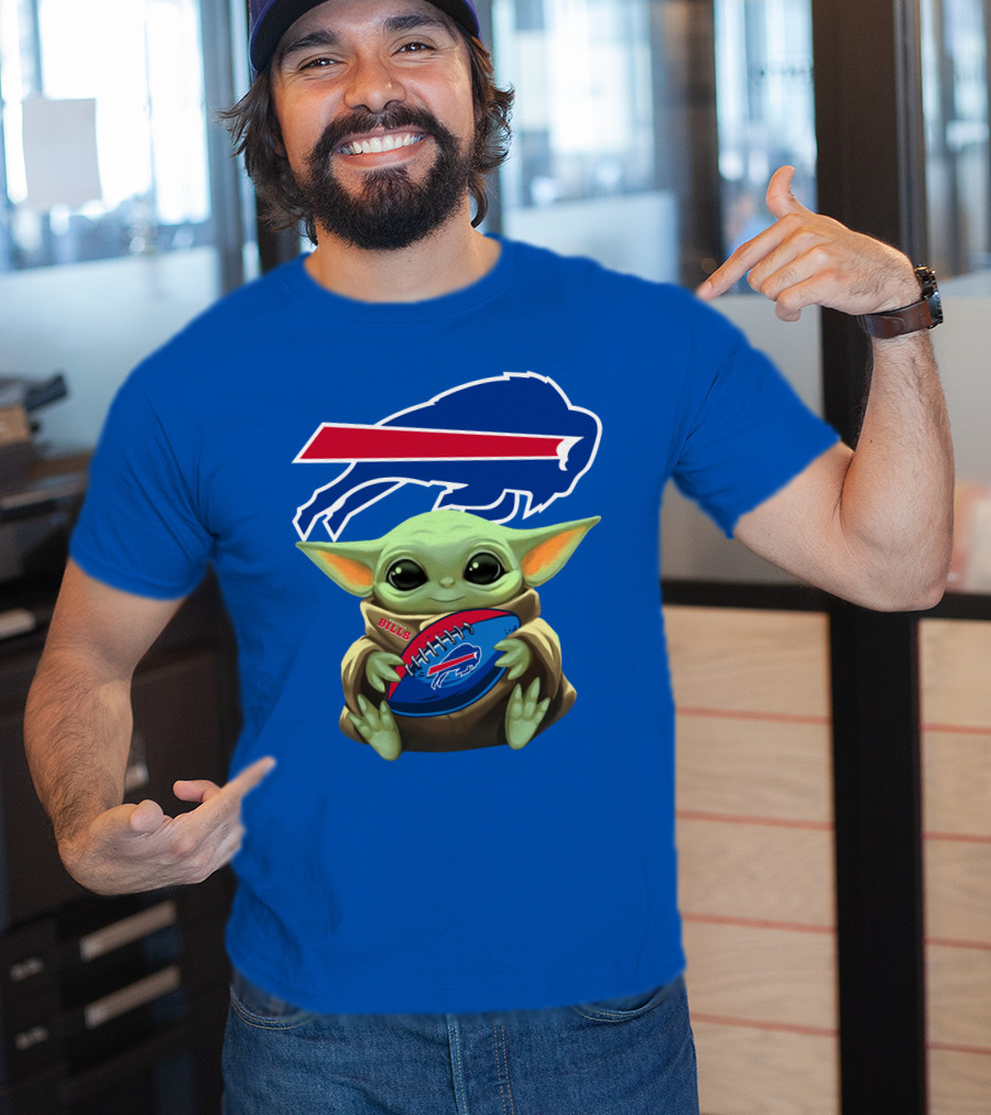 Baby Yoda Bills Buffalo Football Fan T-Shirt