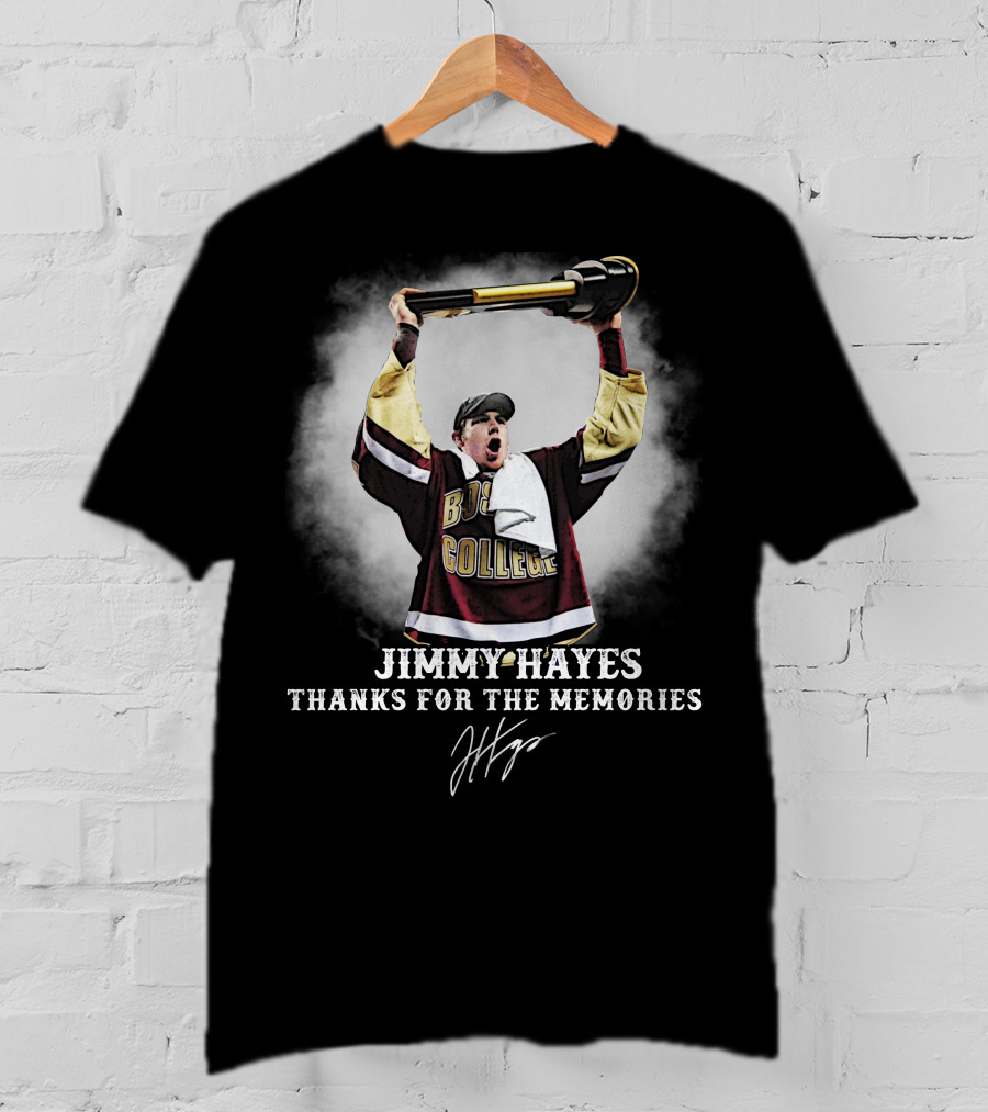 Jimmy Hayes Boston College Thanks For The Memories T-Shirt