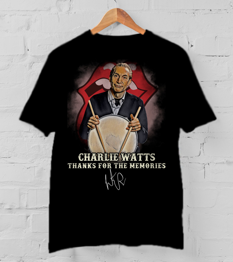 Charlie Watts Thanks For The Memories T-Shirt