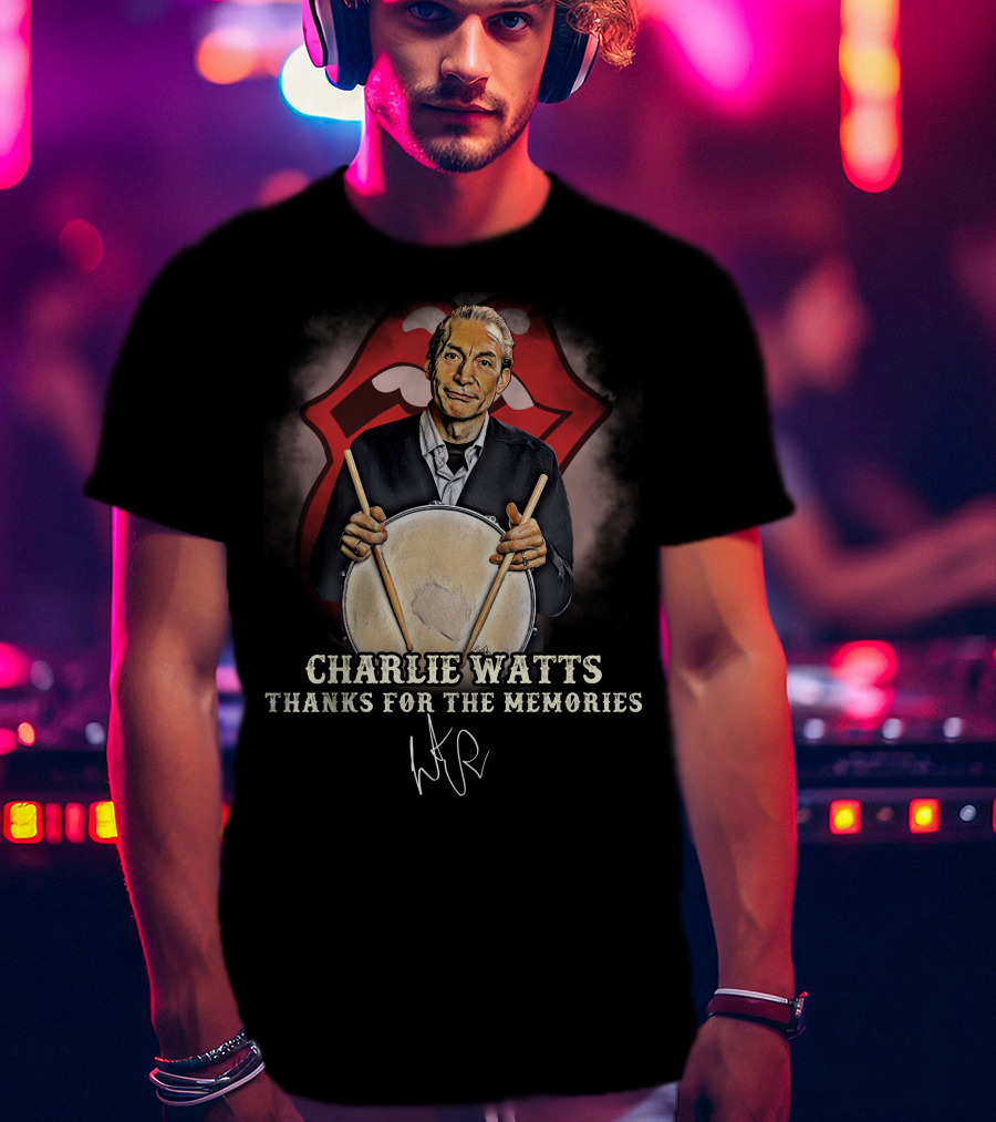 Charlie Watts Thanks For The Memories T-Shirt