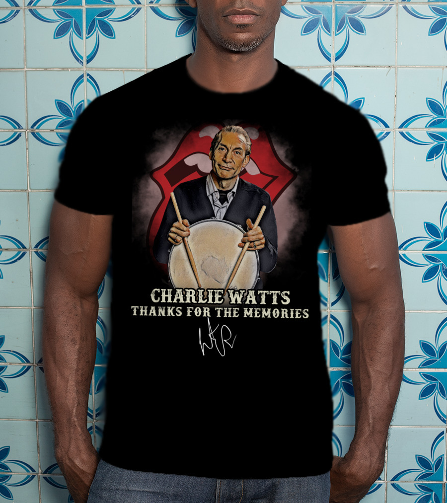 Charlie Watts Thanks For The Memories T-Shirt