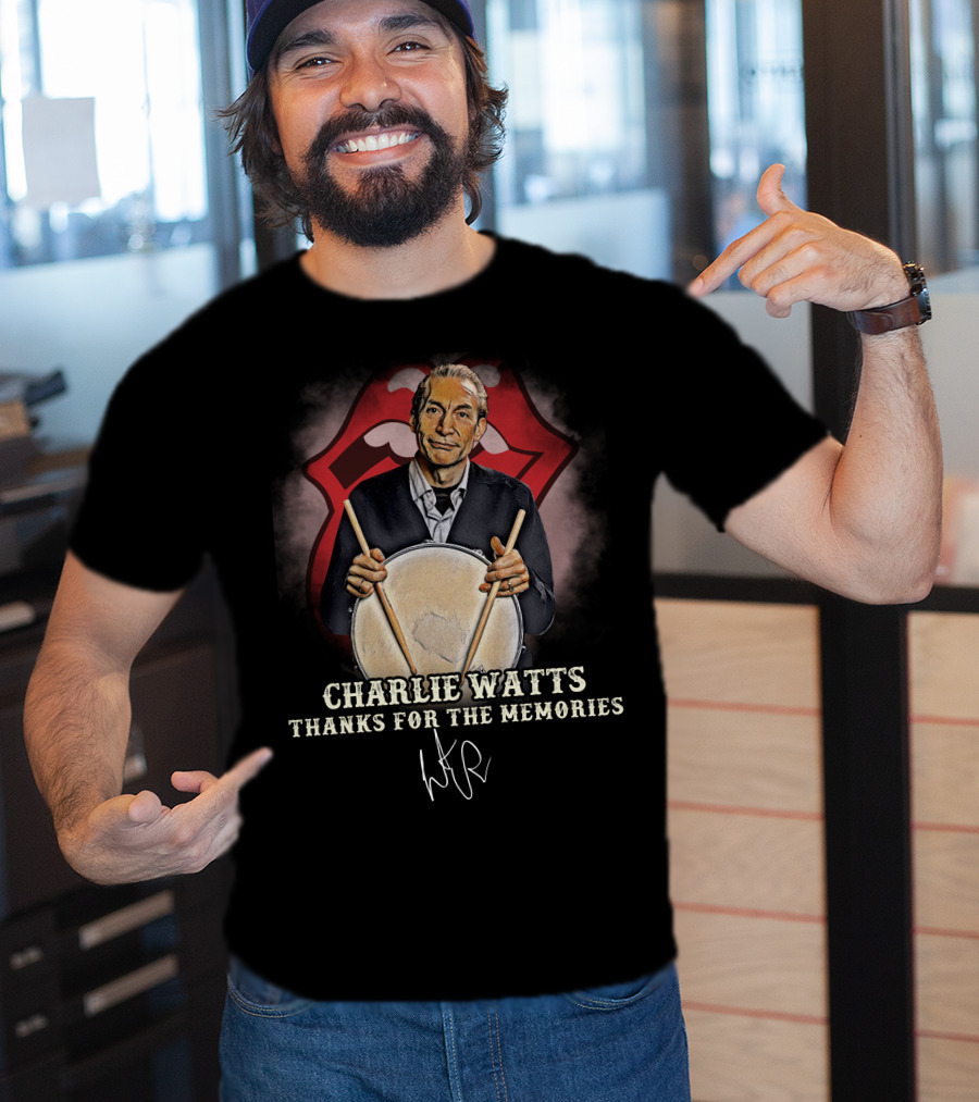 Charlie Watts Thanks For The Memories T-Shirt