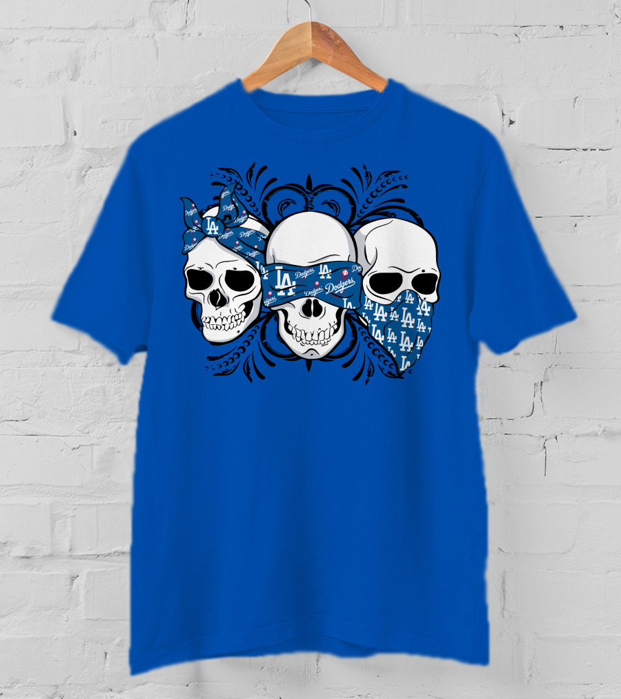 La Dodgers Skull Trio T-Shirt