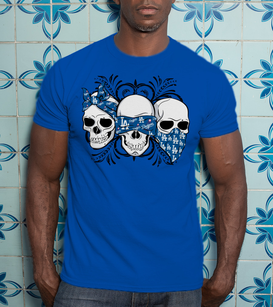 La Dodgers Skull Trio T-Shirt