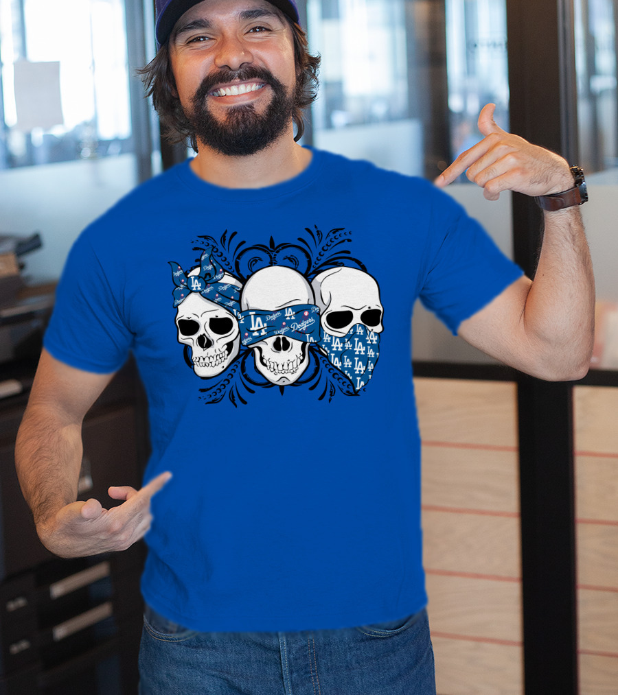 La Dodgers Skull Trio T-Shirt