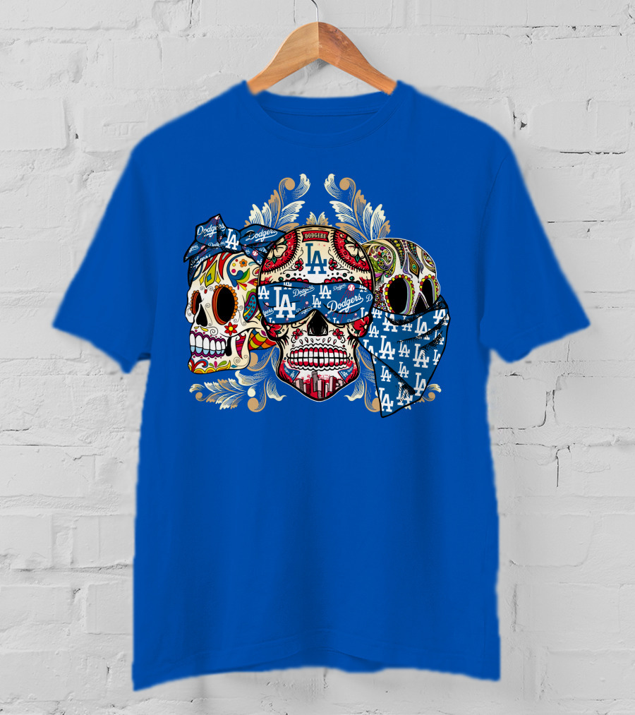 La Dodgers Sugar Skull Trio T-Shirt