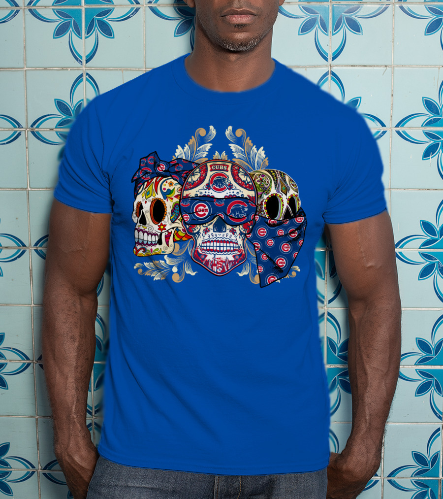 Cubs Sugar Skull T-Shirt