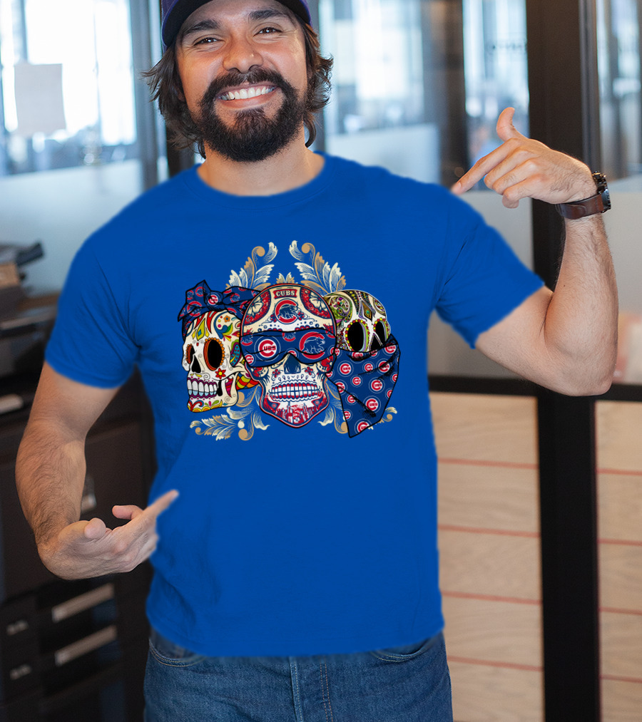Cubs Sugar Skull T-Shirt