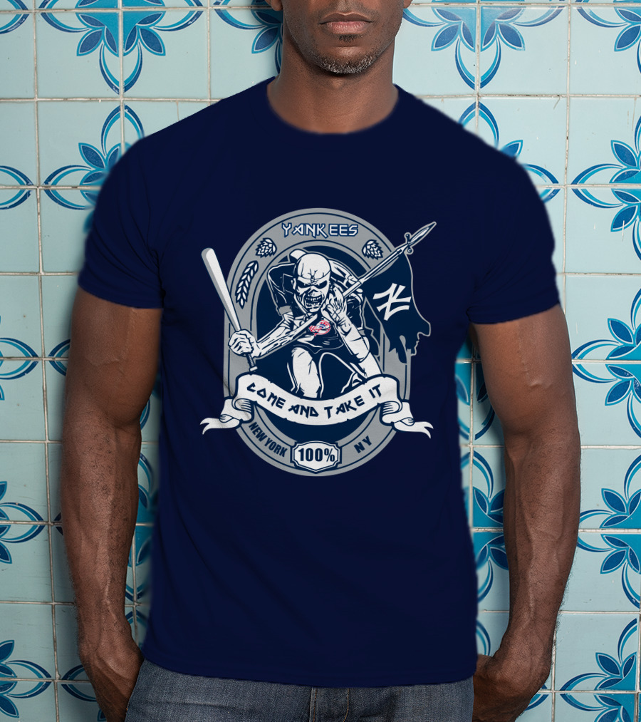 Yankees Come And Take It New York 100% Ny T-Shirt