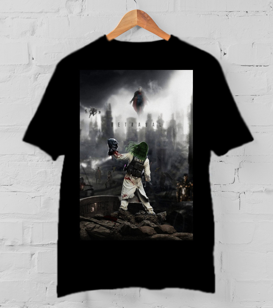 Betrayal Swat Superman Post-Apocalyptic Scene T-Shirt
