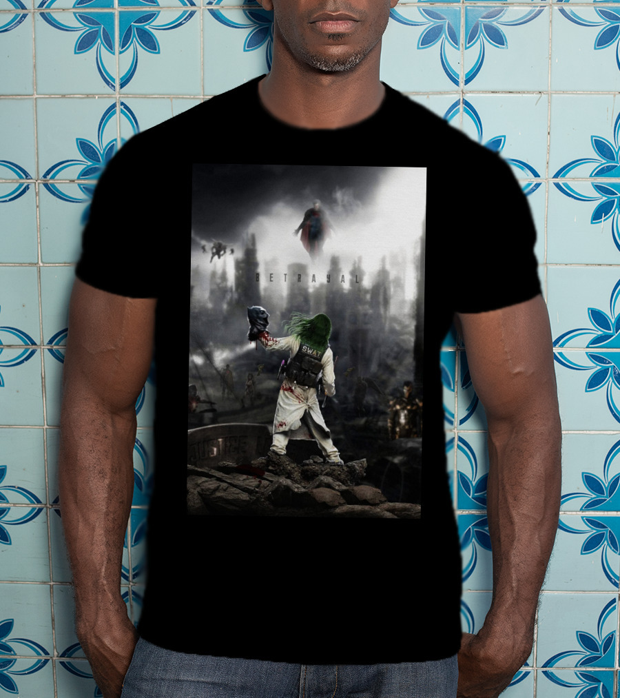 Betrayal Swat Superman Post-Apocalyptic Scene T-Shirt