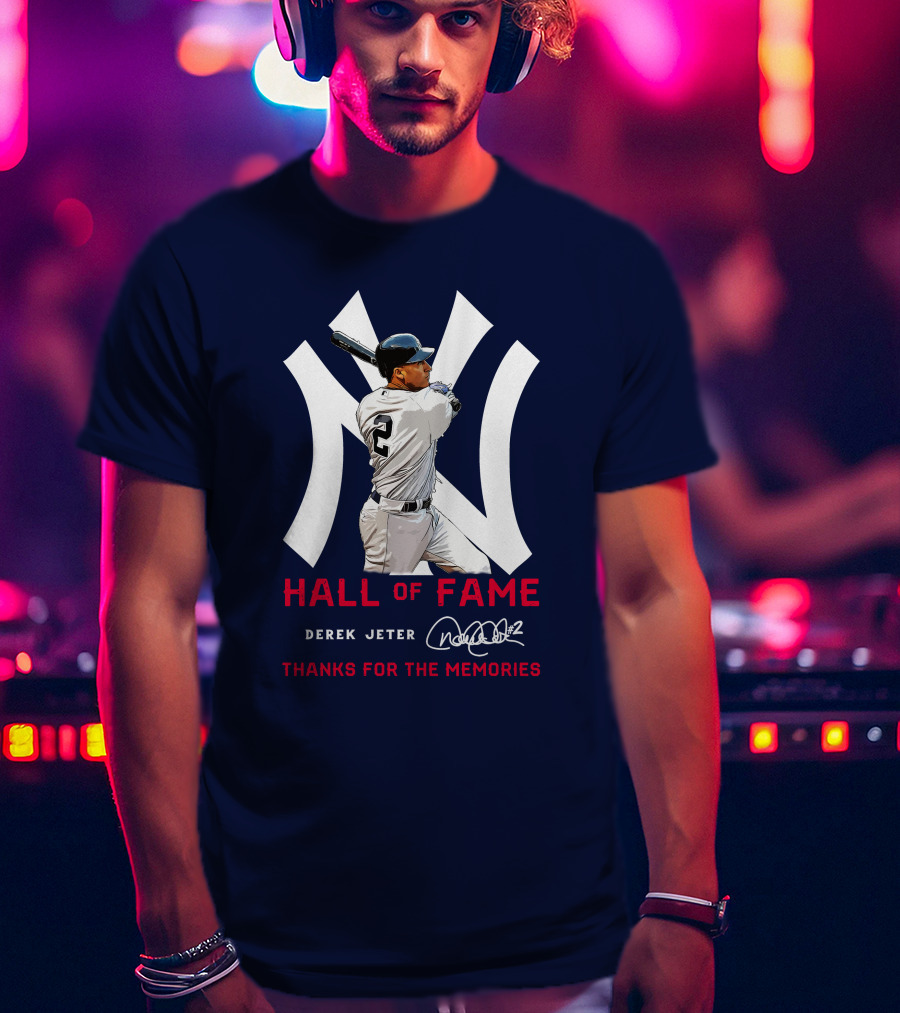 Derek Jeter Hall Of Fame Thanks For The Memories T-Shirt