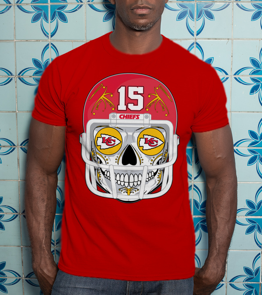 Chiefs Skull Helmet T-Shirt