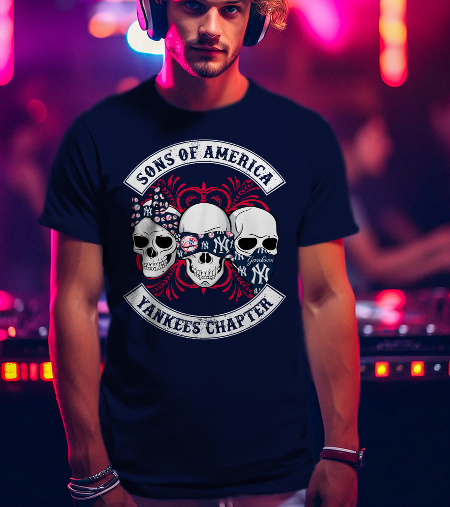 Sons Of America Yankees Chapter Skulls T-Shirt