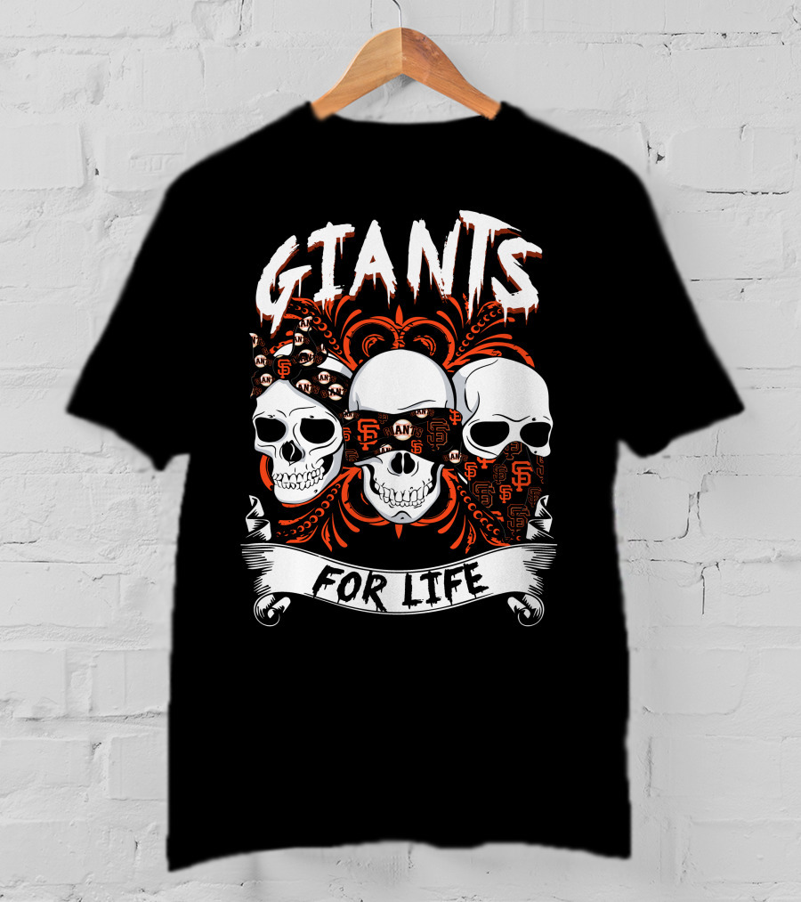 Giants For Life Skulls Sf T-Shirt