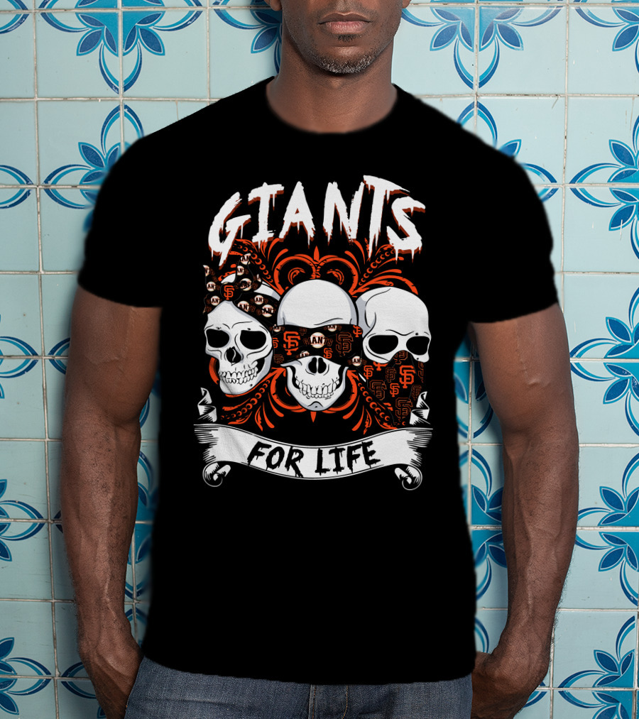 Giants For Life Skulls Sf T-Shirt