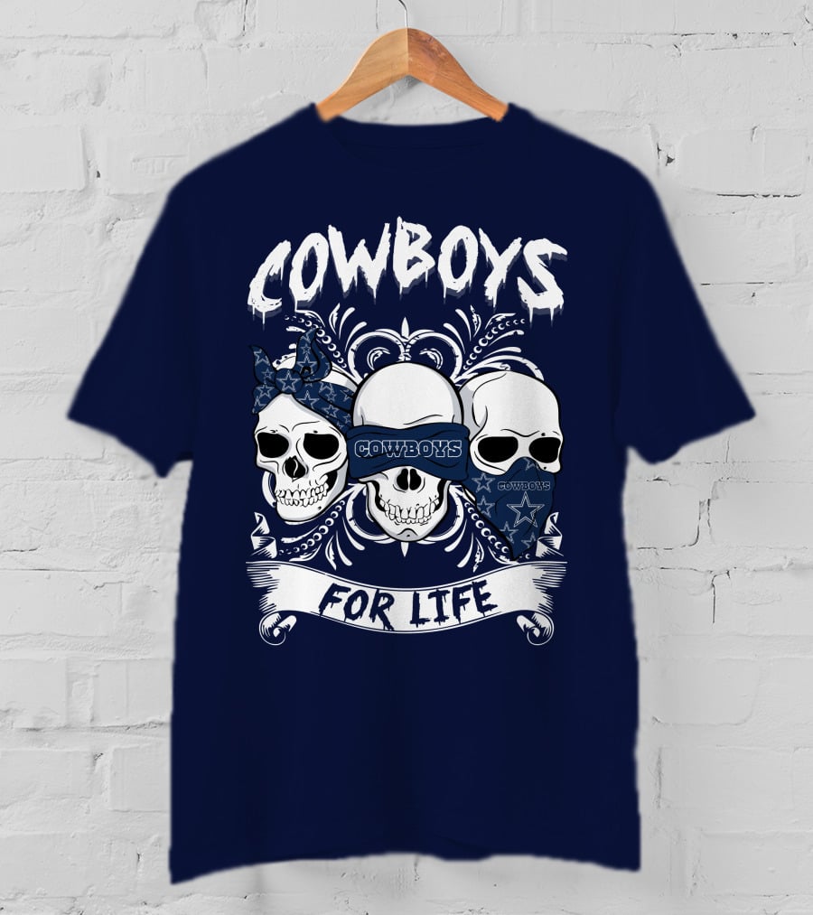 Cowboys For Life Skulls Bandana T-Shirt