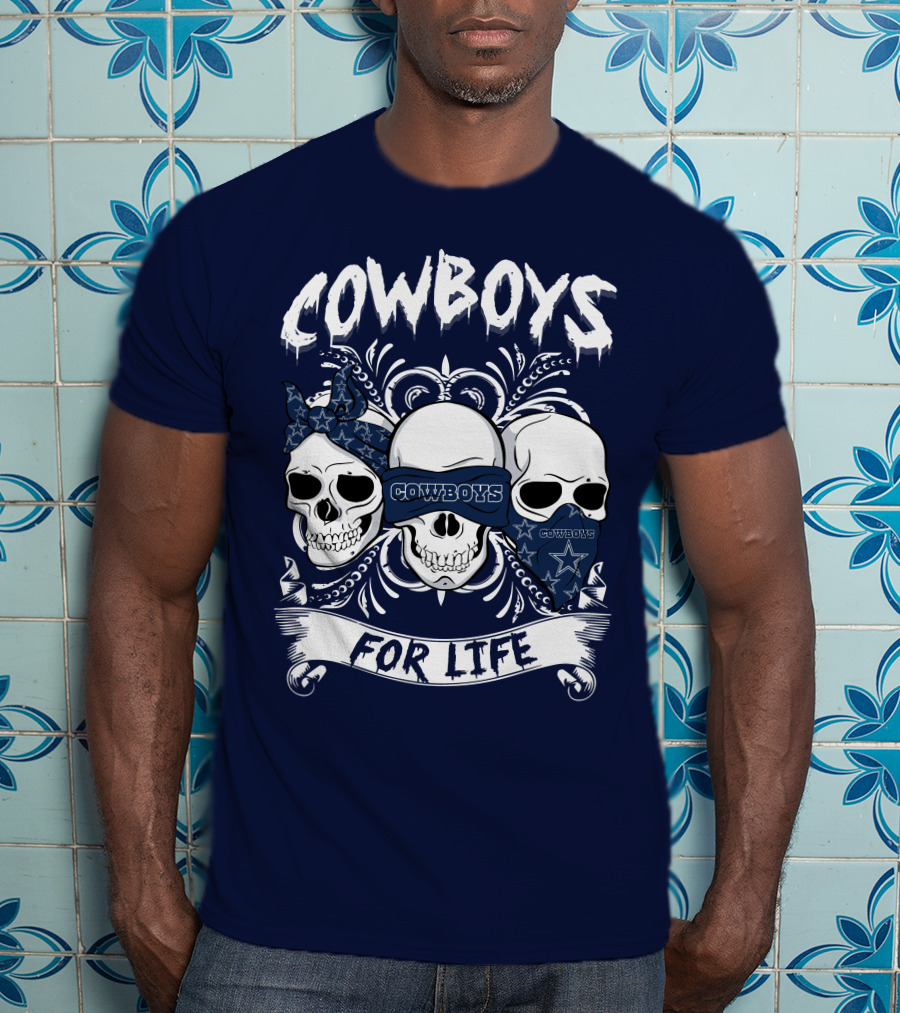 Cowboys For Life Skulls Bandana T-Shirt
