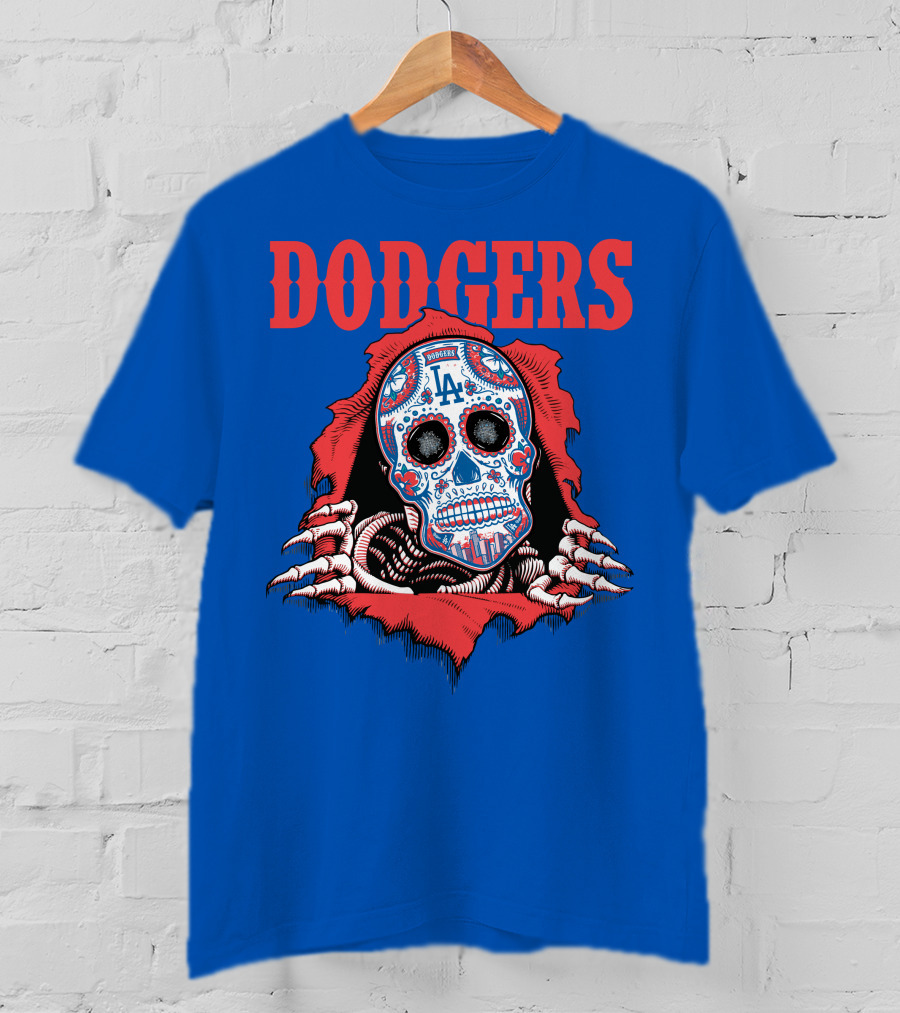 Dodgers La Sugar Skull T-Shirt