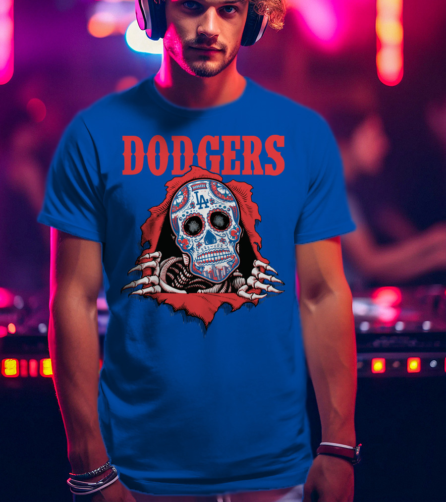 Dodgers La Sugar Skull T-Shirt