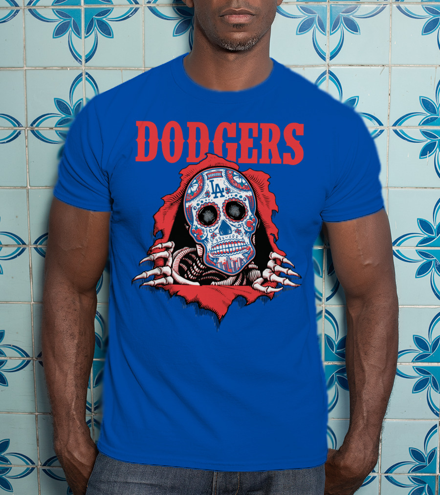 Dodgers La Sugar Skull T-Shirt