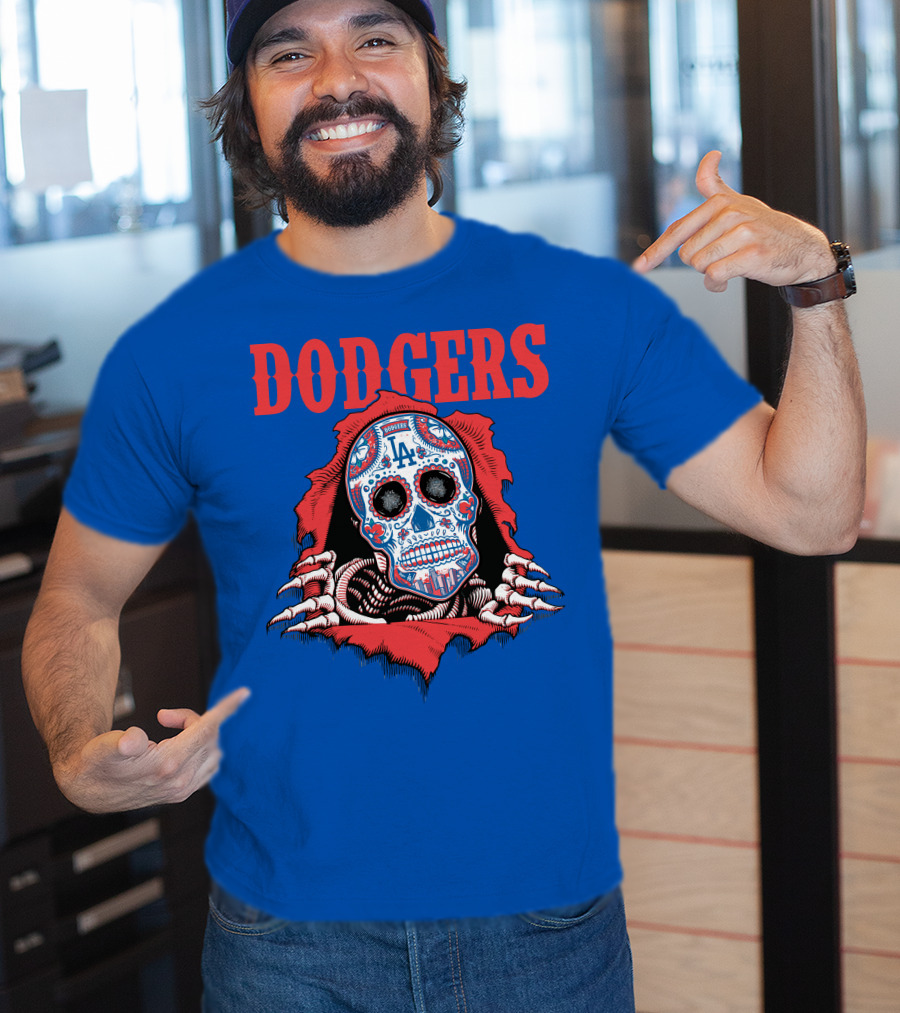 Dodgers La Sugar Skull T-Shirt