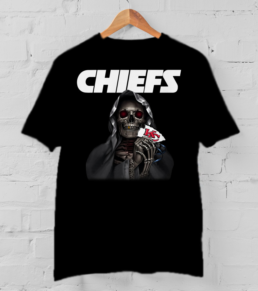 Chiefs Grim Reaper With Kc Arrowhead T-Shirt