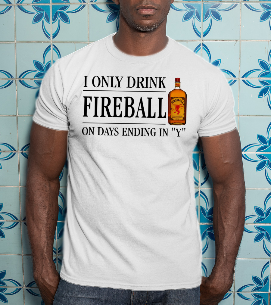 I Only Drink Fireball On Days Ending In Y T-Shirt