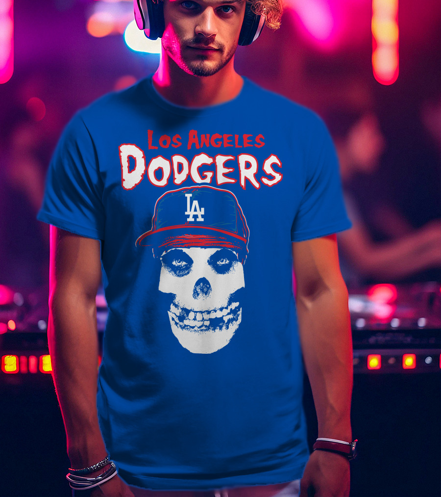 Los Angeles Dodgers Skull T-Shirt