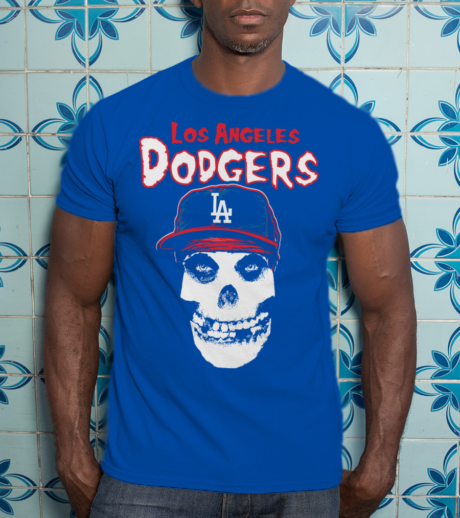 Los Angeles Dodgers Skull T-Shirt