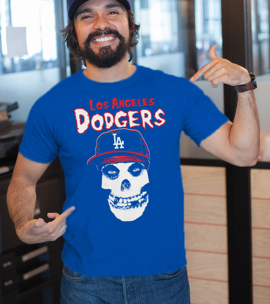 Los Angeles Dodgers Skull T-Shirt