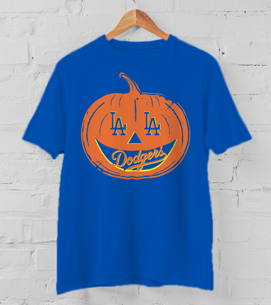 La Dodgers Halloween Pumpkin T-Shirt