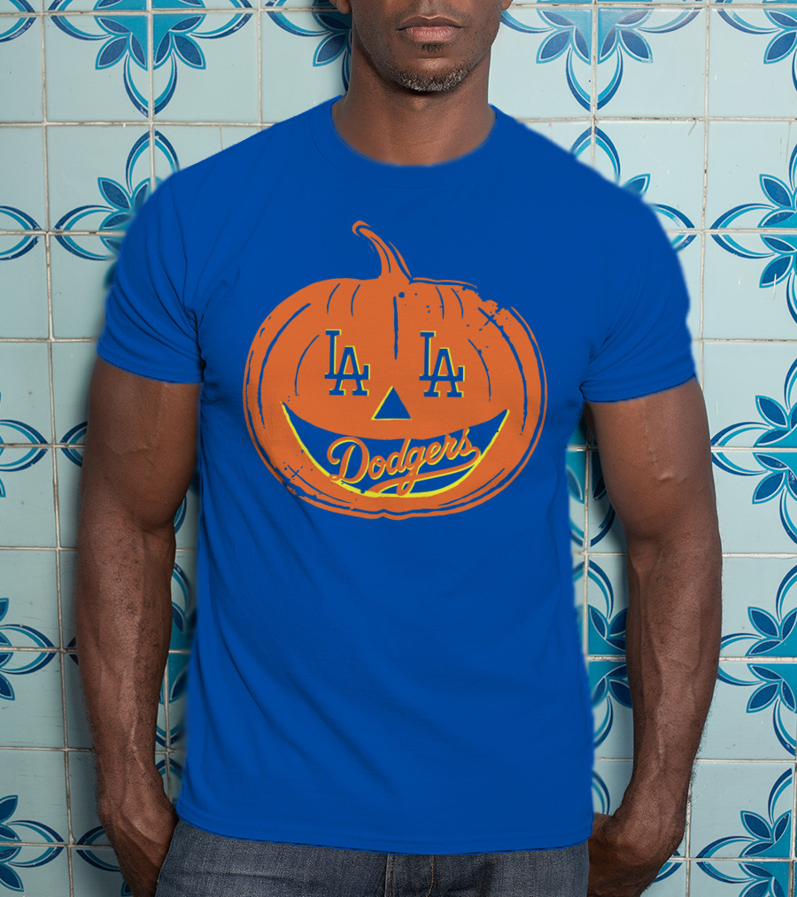 La Dodgers Halloween Pumpkin T-Shirt
