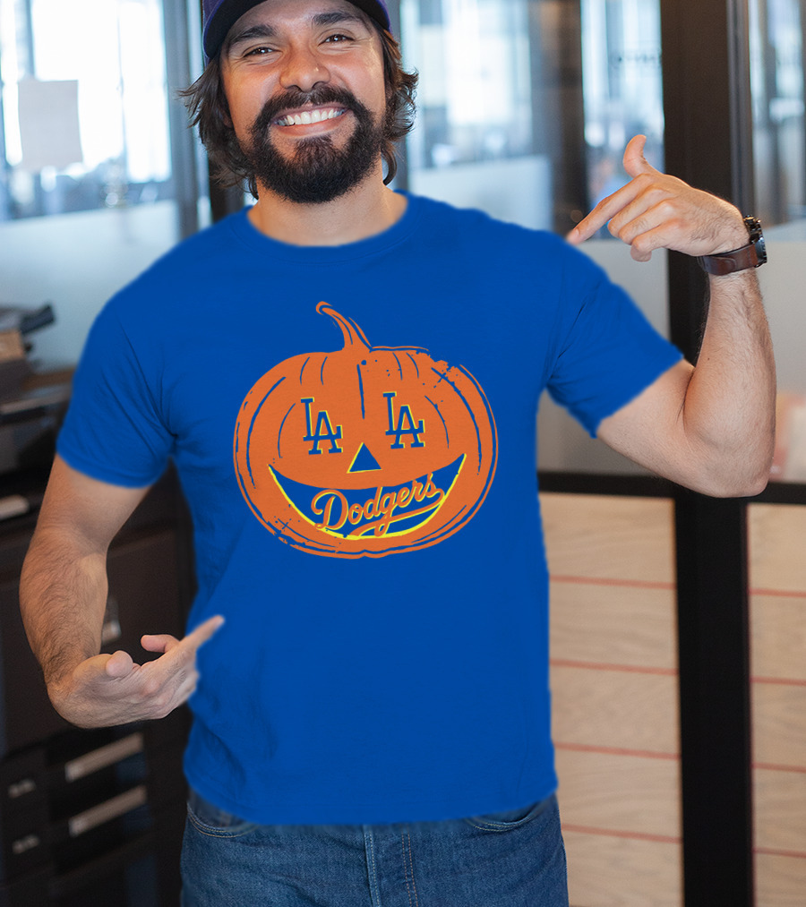 La Dodgers Halloween Pumpkin T-Shirt