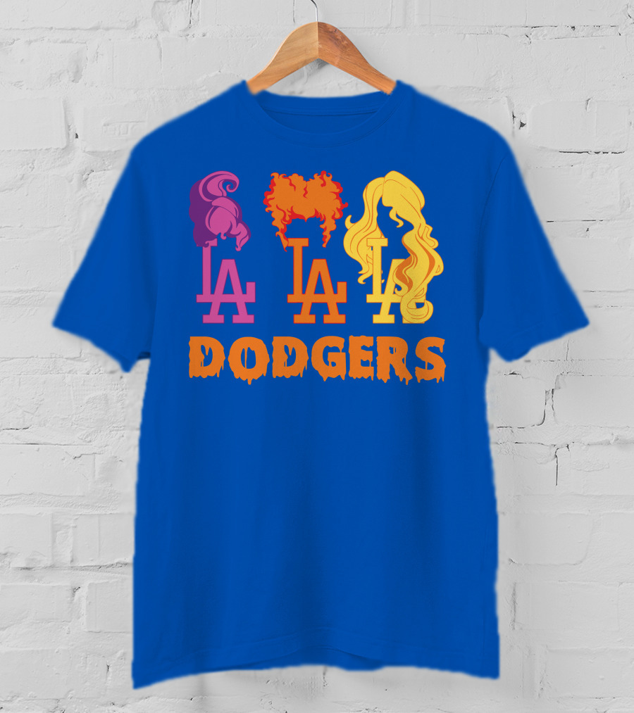 La Dodgers Trio Silhouette Hair Styles T-Shirt