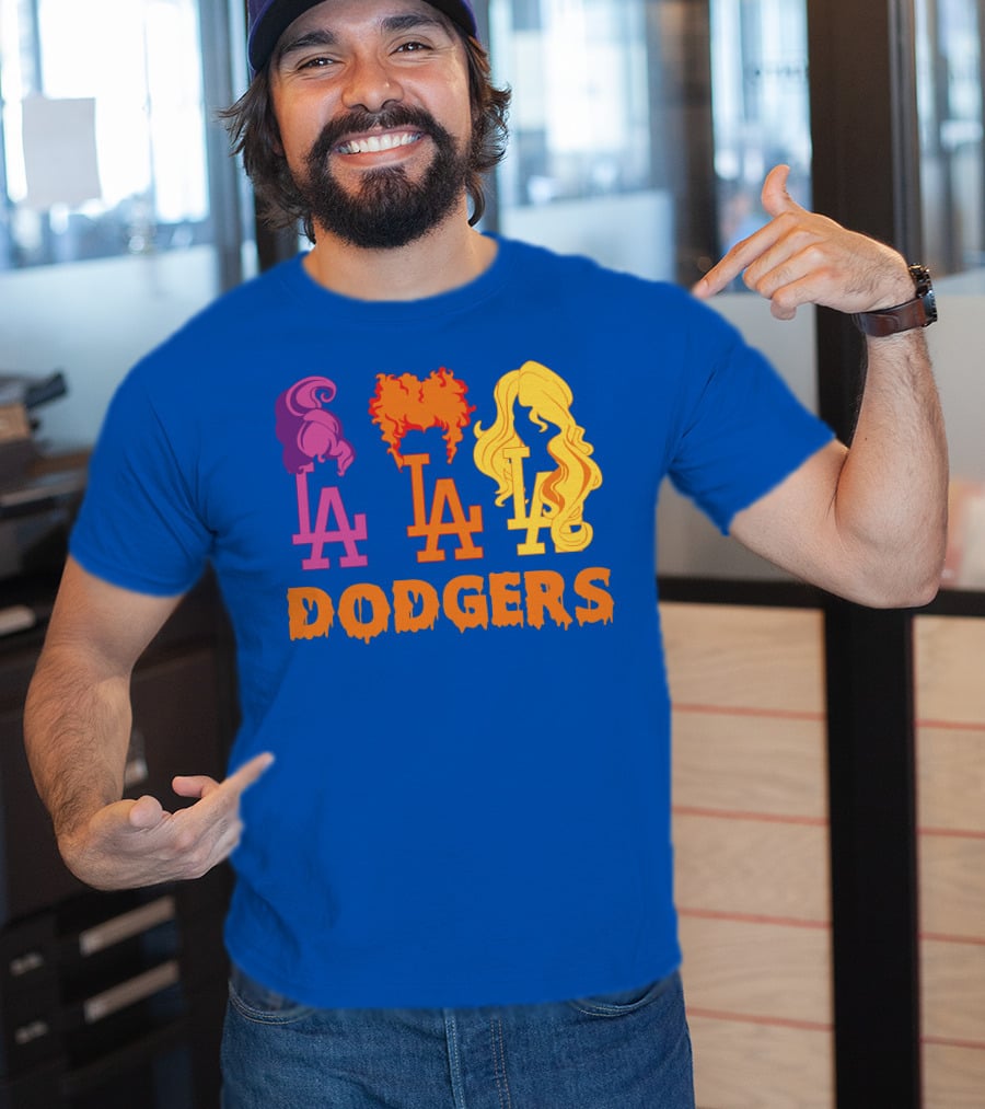 La Dodgers Trio Silhouette Hair Styles T-Shirt