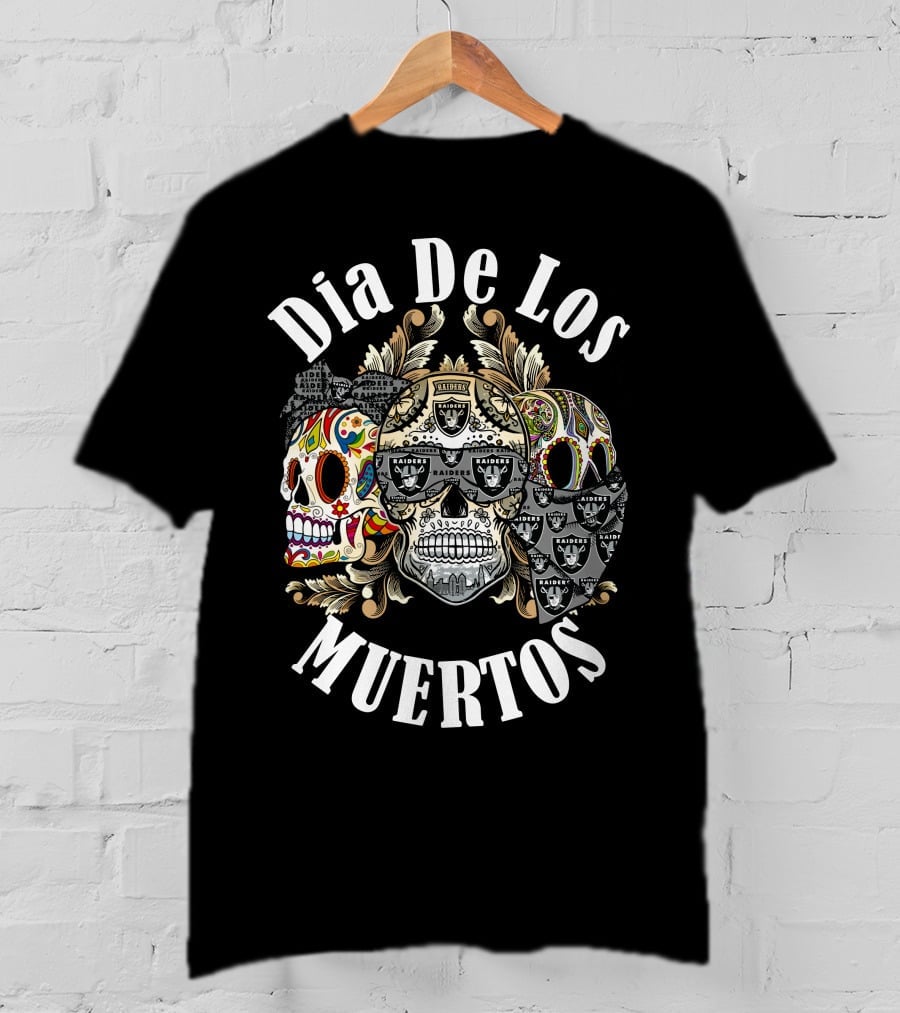 Dia De Los Muertos Raiders T-Shirt