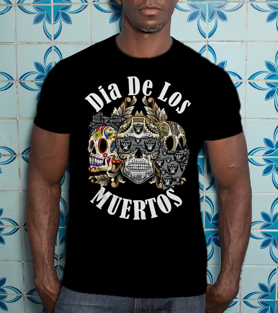 Dia De Los Muertos Raiders T-Shirt