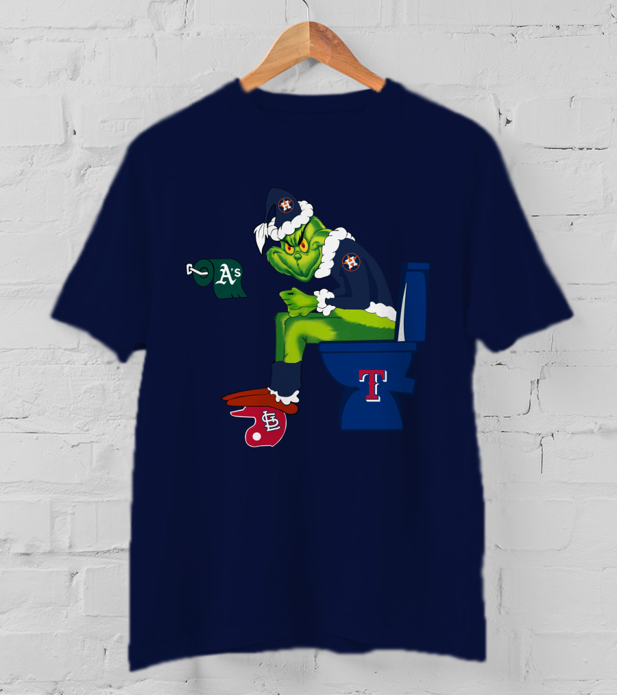 Grinch Houston Texas Toilet T-Shirt