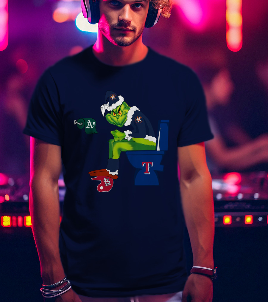 Grinch Houston Texas Toilet T-Shirt