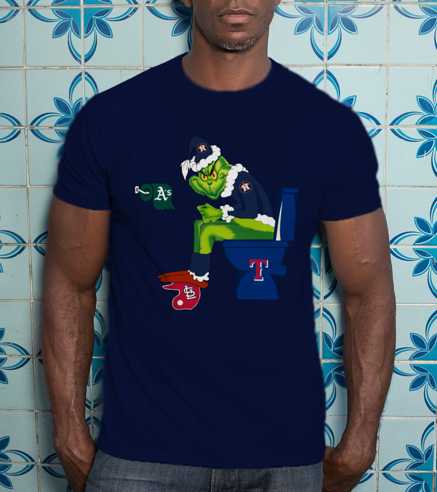 Grinch Houston Texas Toilet T-Shirt