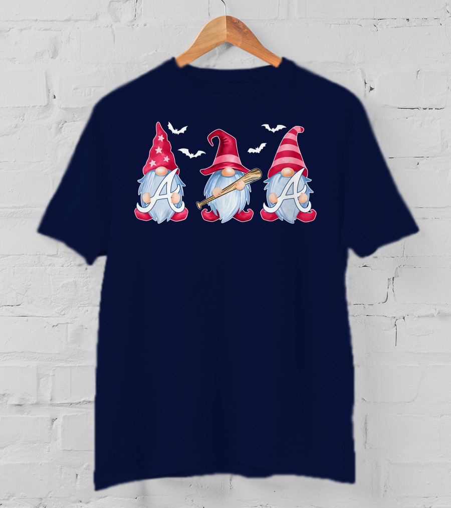 Magical Bat-Wielding Gnomes With A And Stars T-Shirt