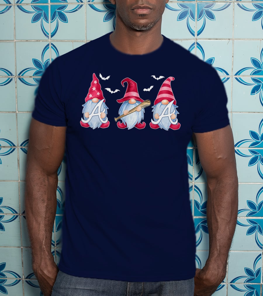 Magical Bat-Wielding Gnomes With A And Stars T-Shirt