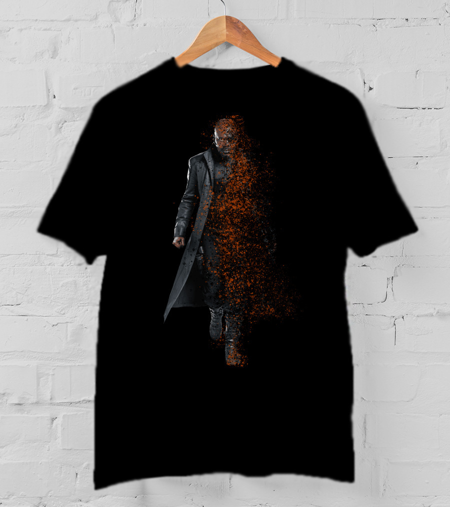 Marvel Nick Fury Infinity Dust Effect T-Shirt